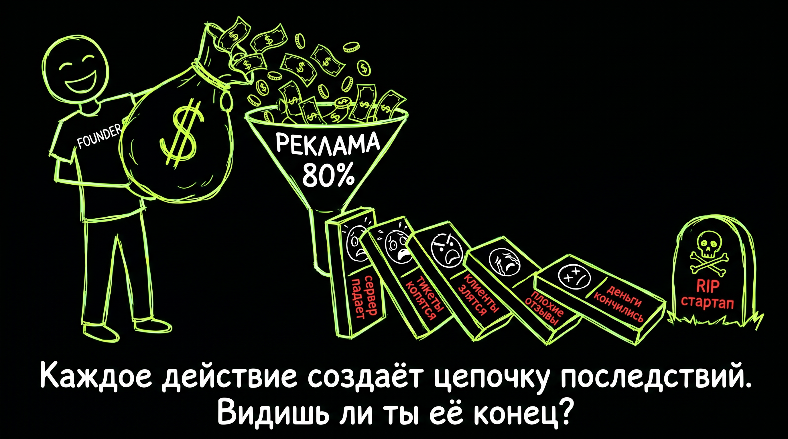 Цепочка последствий — эффект домино