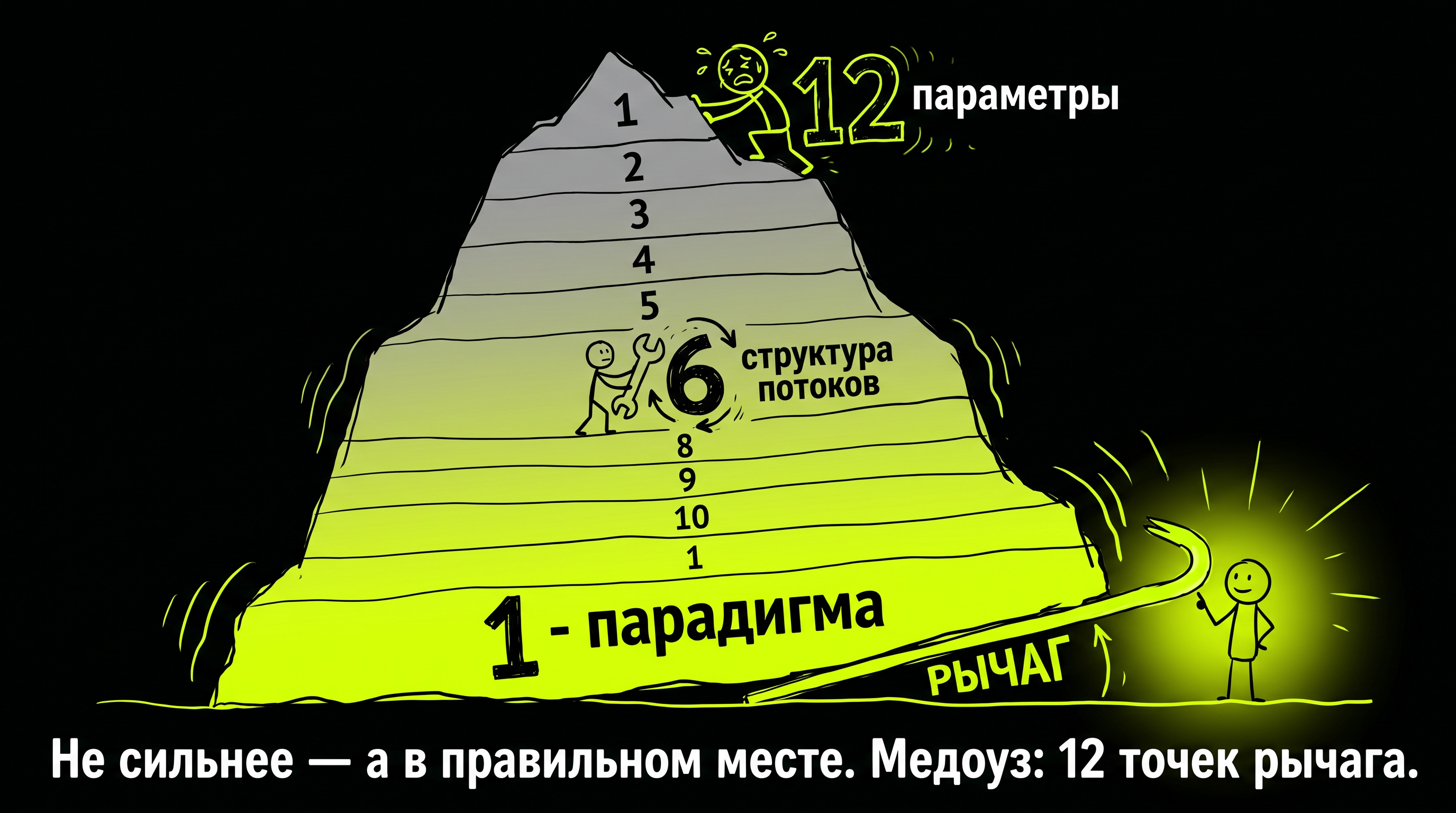 12 точек рычага по Медоуз