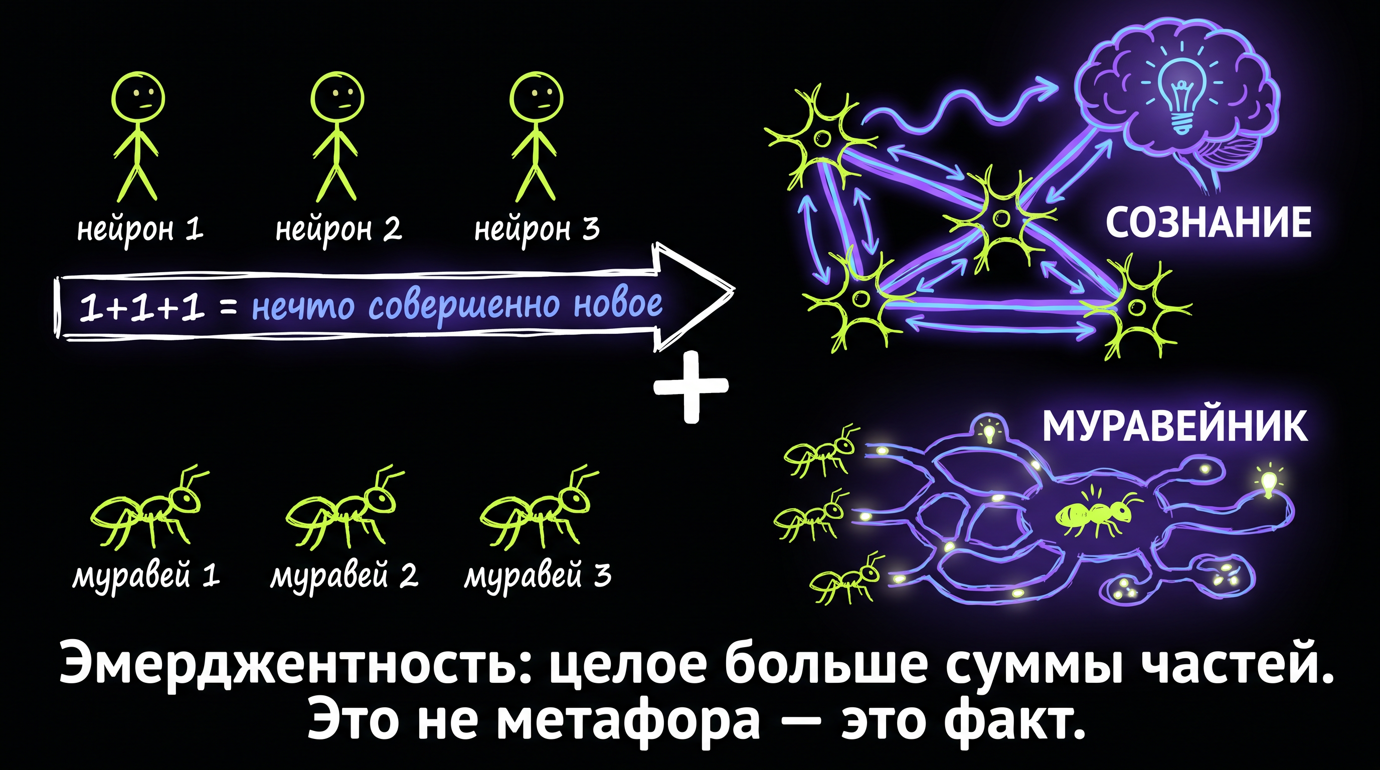 Эмерджентность — целое больше суммы частей